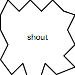 Shout-Sprechblase
